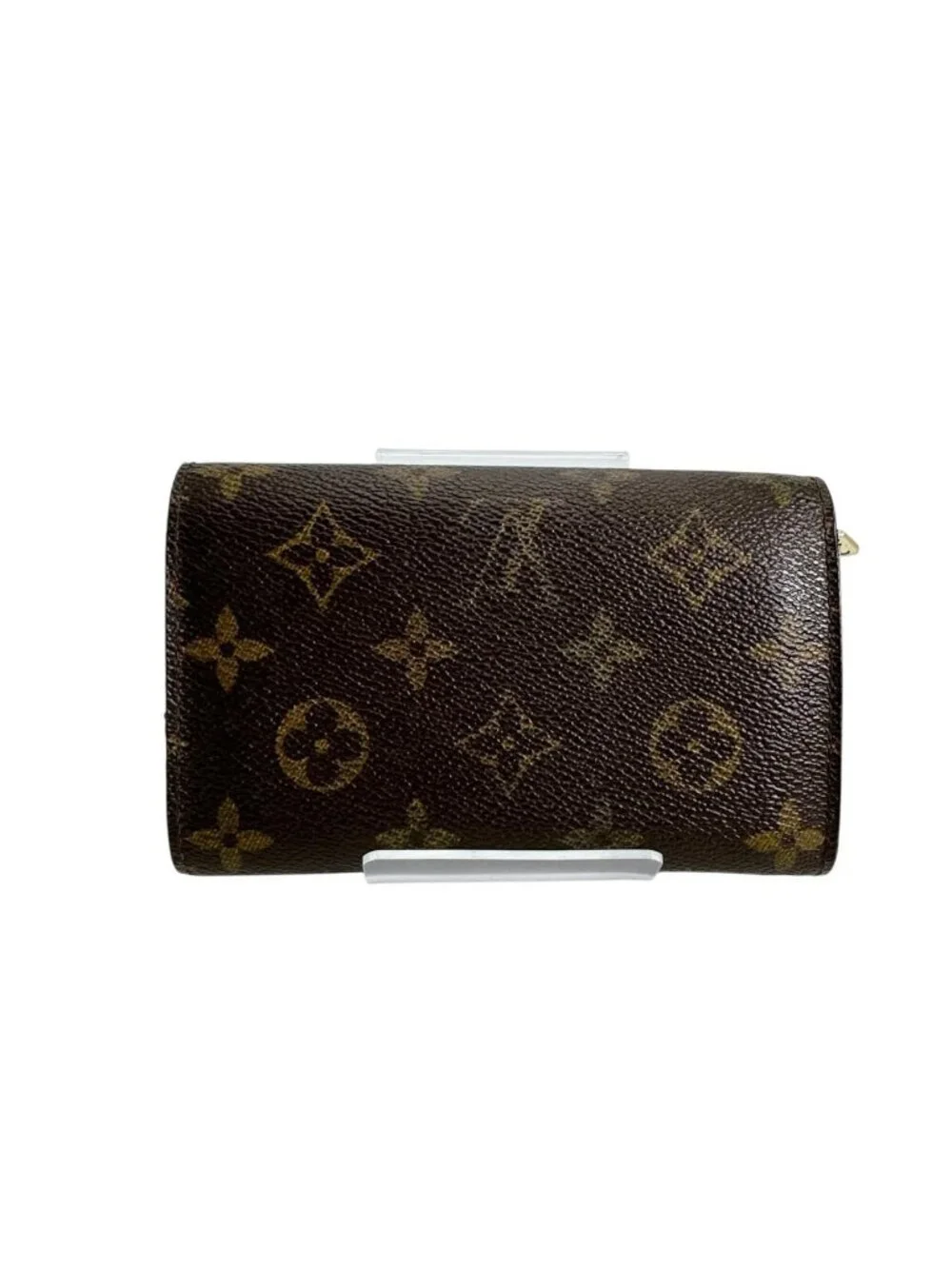 ★SOLD★ Louis Vuitton Monogram L-shaped Zipper Porte Monnaie Vie Tresor Fold - Picture 2 of 15